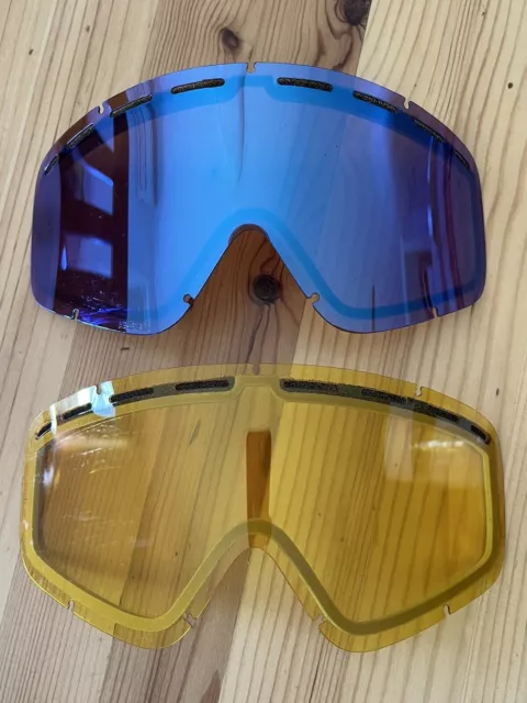 Electric Snow Goggle EGB2 Replacement Lens X2 (yellow, Blue Chrome)
