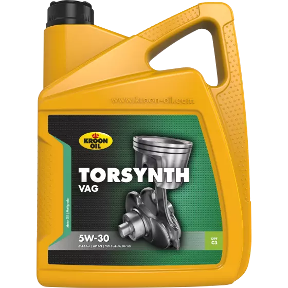 Aceite 5W30 Lubricante de Motor Coche SN C3 Calidad Kroon Oil TORSYNTH VAG 5L