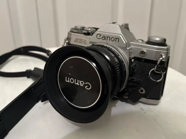 Canon AE-1 Program 35mm SLR Film Camera with 50 mm lens Kit