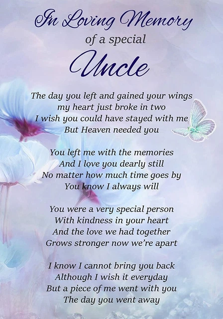 In Loving Memory Special Dad Memorial Graveside Poem Card & Ground Stake  F307 £3.29 - Picclick Uk