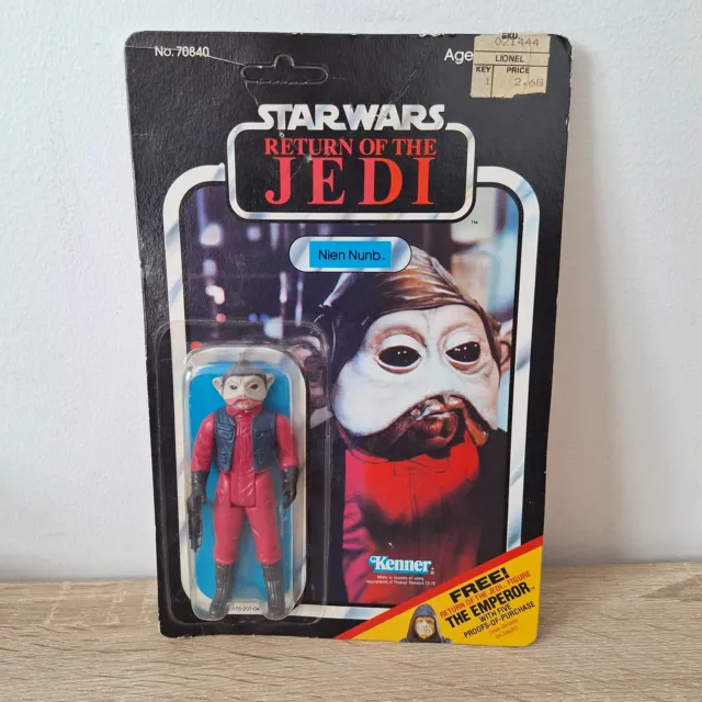 Figurine Star Wars ROTJ 1983 - Kenner 65back - Nien Nunb - Free Emperor