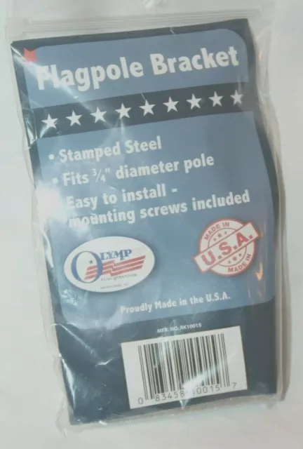 Olympus Stamped Steel 3/4" Diameter Pole Flagpole Bracket