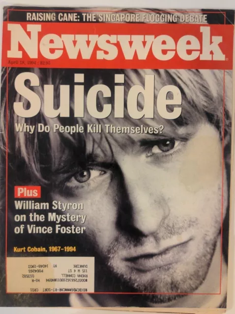 Newsweek April 18 1994 Kurt Cobain Suicide William Styron