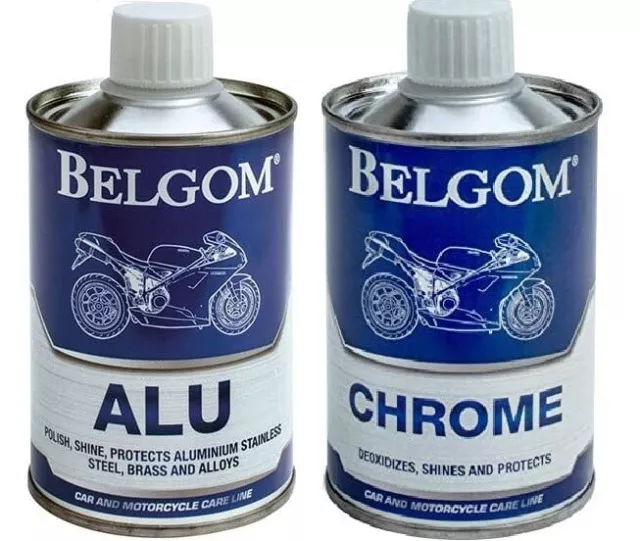 Belgom Alu & Belgom Chrome Polish Doppelpack 250 ml x 2 - Poliert und Schützt