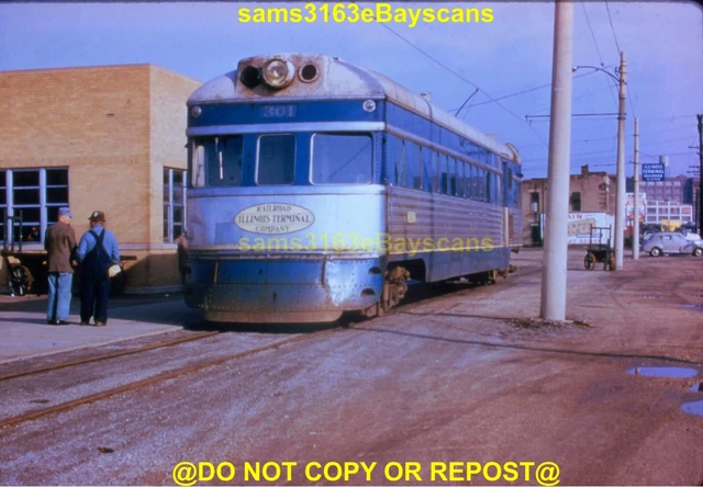 Duplicate Slide Illinois Terminal Railroad Co 301 East Peoria Il 1954