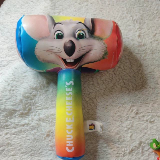 Chuck E Cheese Soft Hammer / Mallet - Kids Plush Toy