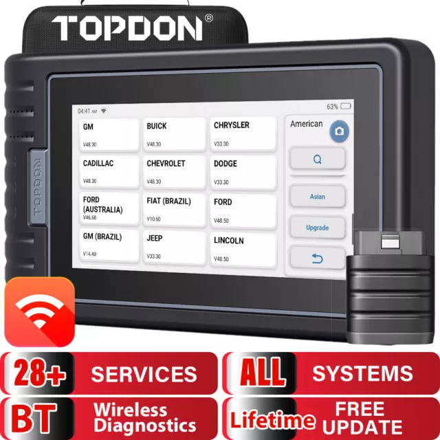 TOPDON ARTIDIAG800 BT CAR DIAGNOSTIC TOOL OBD2 SCANNER ALL SYSTEM BLUETOOTH  TPMS