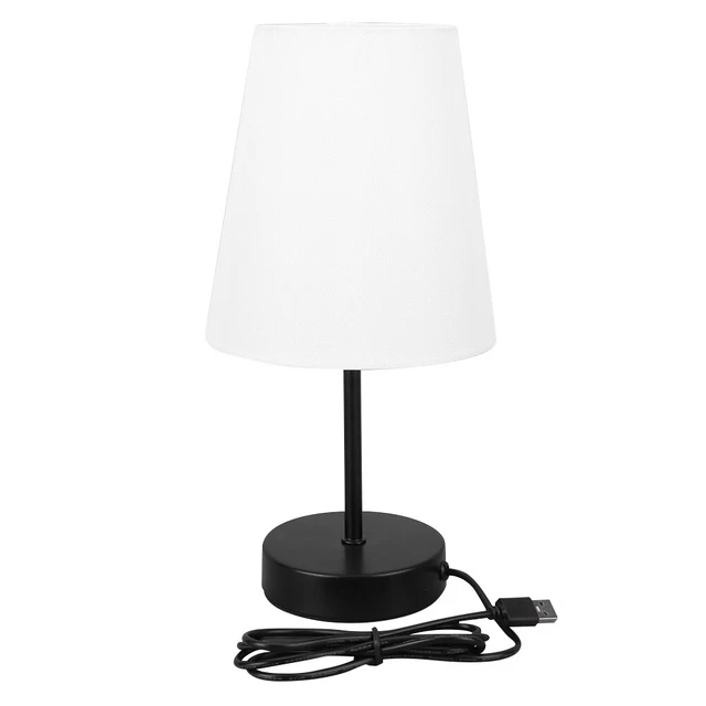 UK USB PORT Nightstand Lamp 3 Way Dimmable Minimalist Table Lamp with