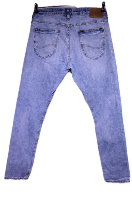 Lee Luke Herren Jeans W33 L30 Denim blau Stretch tapered leg slim fit JH3-420