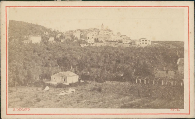 E. Degand, France, Vue générale de Nice, ca.1880, CDV Vintage albumen print Vint