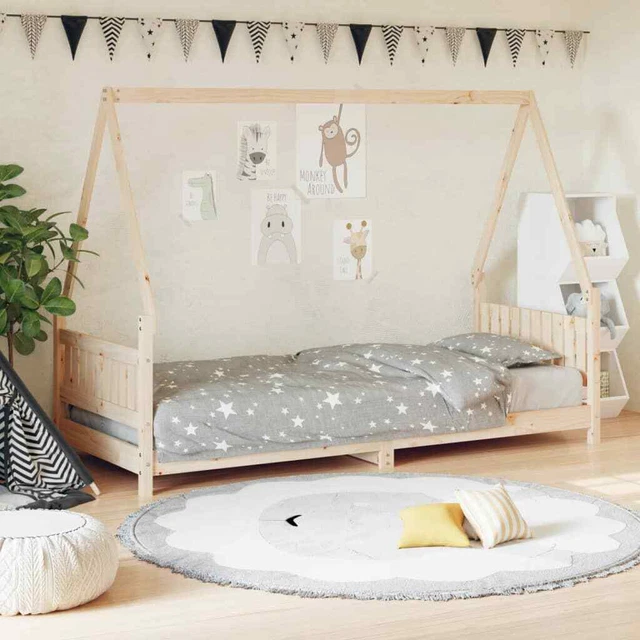 Giroletto per Bambini 80x200 cm in Legno Massello di Pino vidaXL