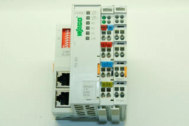 WAGO PLC Ethernet Controller 750-881 + gratis Bus-Endklemme