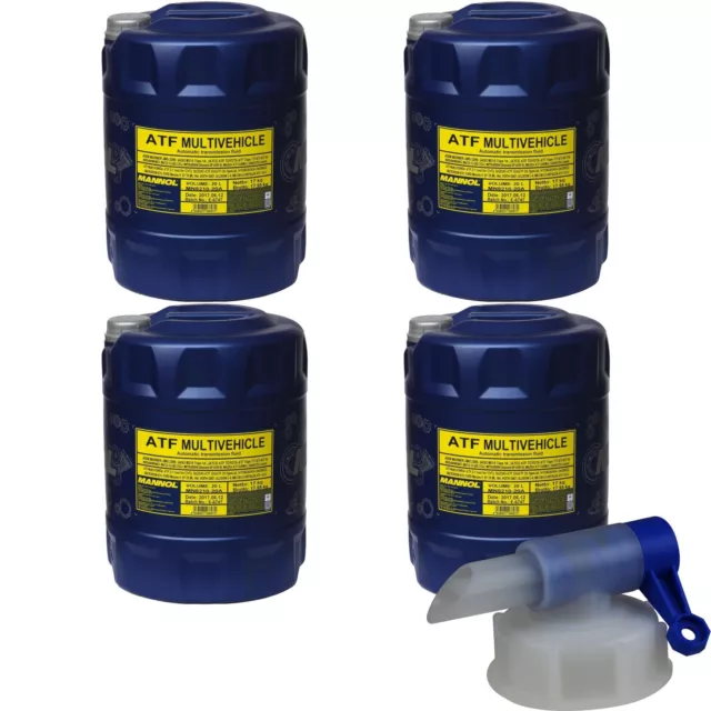 4x20 L MANNOL MN8210-4ME Atf Huile pour Boîte à Vitesse Automatique