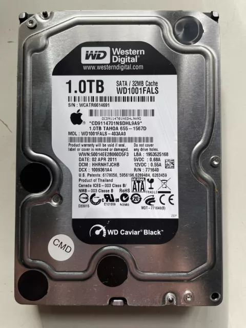 Western Digital Caviar Black 1 TB 7200 3,5 (WD1001FALS) WD Apple iMac Festplatte