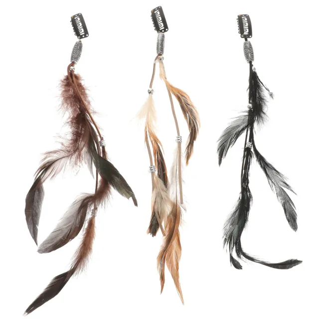 6 Pcs Feder Haarspange Haarspangen Für Frauen Pirat Haarschmuck