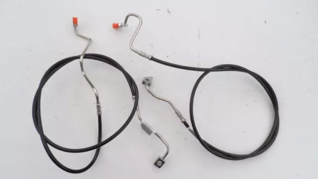 NEW Harley-Davidson FLH 2014 & Later ABS Diamond black Lower Front brake Lines