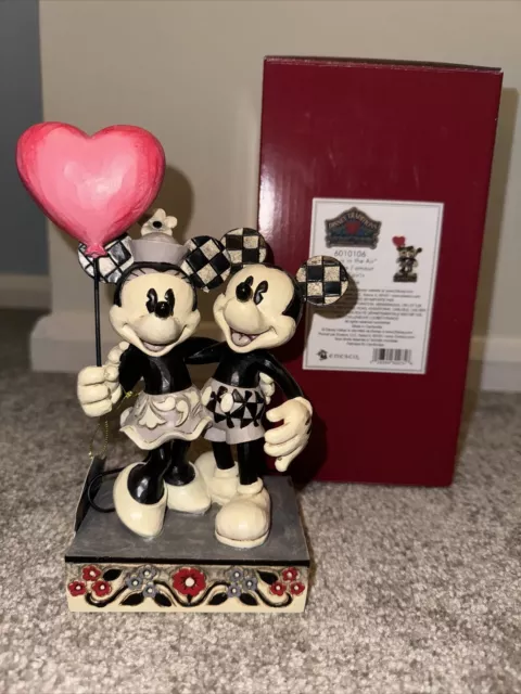 Disney Traditions 6010106 Mickey And Minnie Love Balloon Love Is In The Air NEW