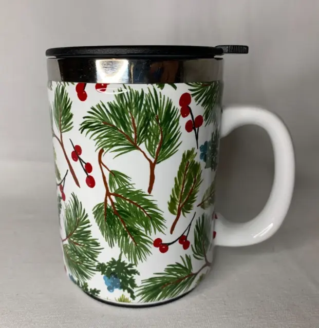 TAG 16oz Insulated Coffee Mug with Handle Stainless Steel Travel Tumbler Holiday