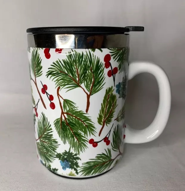 TAG 16oz Insulated Coffee Mug with Handle Stainless Steel Travel Tumbler Holiday