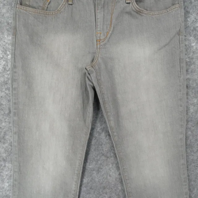 Baby Phat Jeans Womens 15 Juniors Silver Collection Gray Denim Med Wash Fade 3