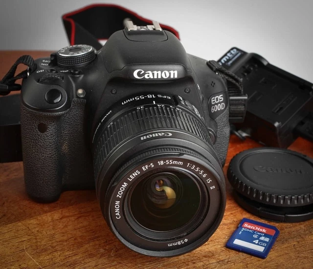 CANON EOS 600D DSLR Camera EF S 18 55mm IS II Lens Kit 18MP Full canon-eos-600d-dslr-camera-ef-s-18-55mm-is-ii-lens-kit-18mp-full