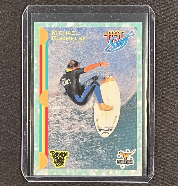 MICHAEL ROMMELSE 1993 Futera Hot Surf Surfing Rookie RC Card #18 Mint PSA
