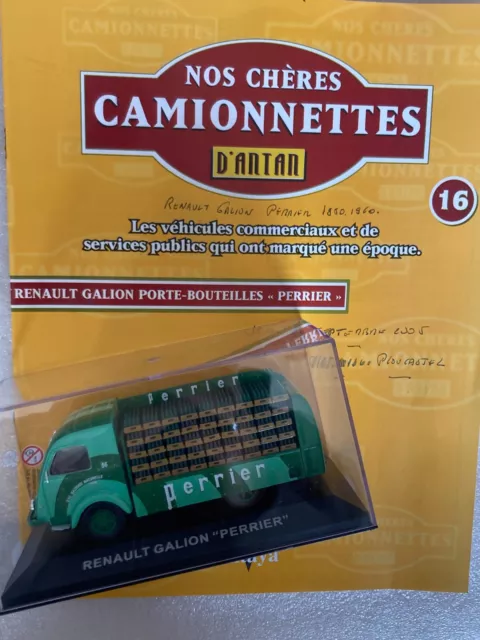 1/43 IXO ALTAYA "Camionnettes d'antan" RENAULT Galion "PERRIER" + fascicule 16