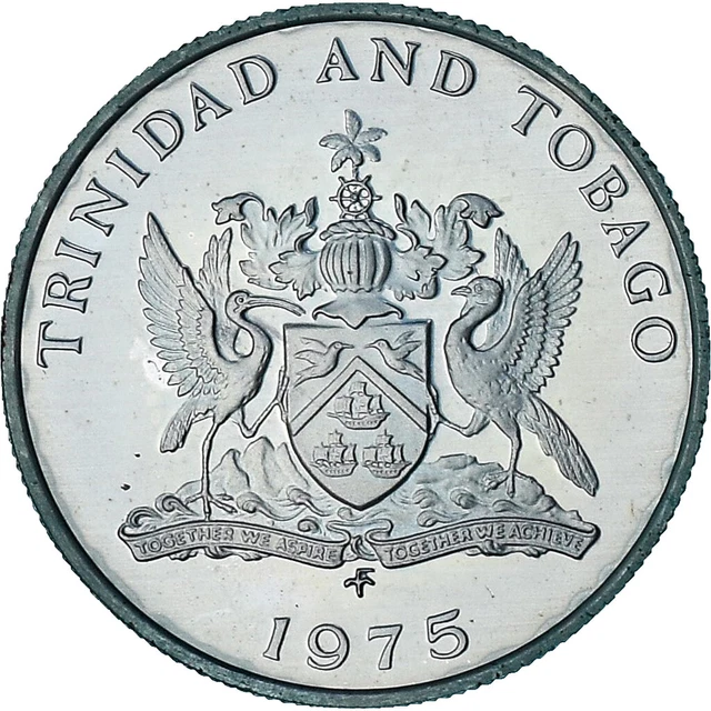 [#1179456] Trinidad and Tobago, 25 Cents, 1975, Proof, MS, Cupronickel, KM:28