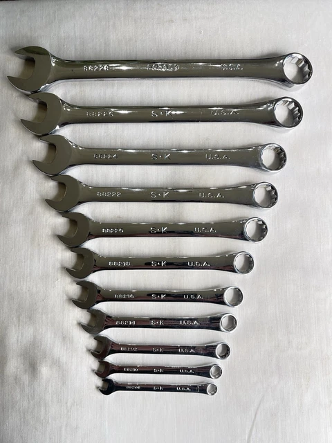 SK Tools USA 11/16 Inch 6-Point SAE Chrome Combination Wrench - Made In USA | 88272