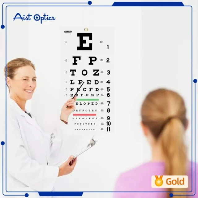 EYE CHART, SNELLEN Eye Chart, Wall Chart, Snellen Charts for Eye Exams