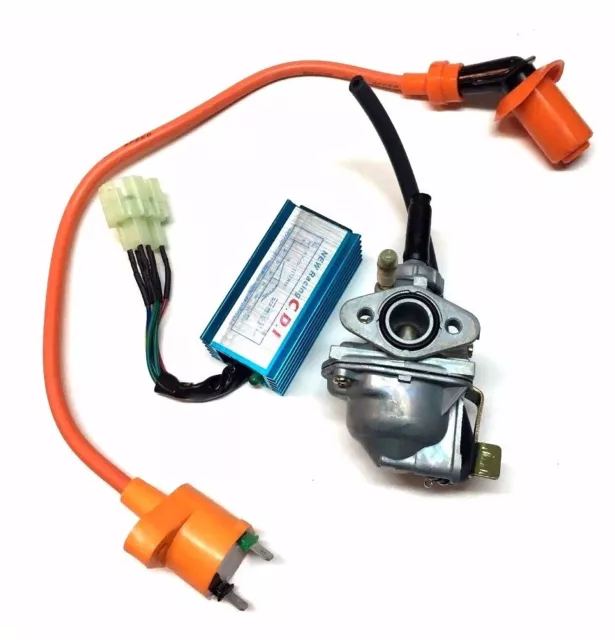 Racing Carburetor Carb Cdi Box Ignition Coil For Honda Crf 50 Crf50 2004 - 2009