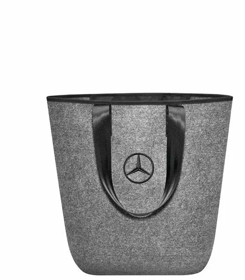 Mercedes Benz Einkaufstasche Shopper grau / schwarz, 100% Polyester B66952989