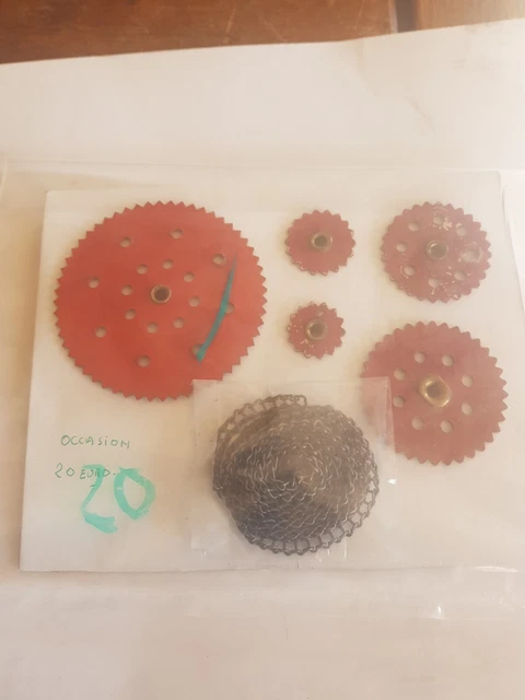 lot meccano ancien roue et chaine de galle