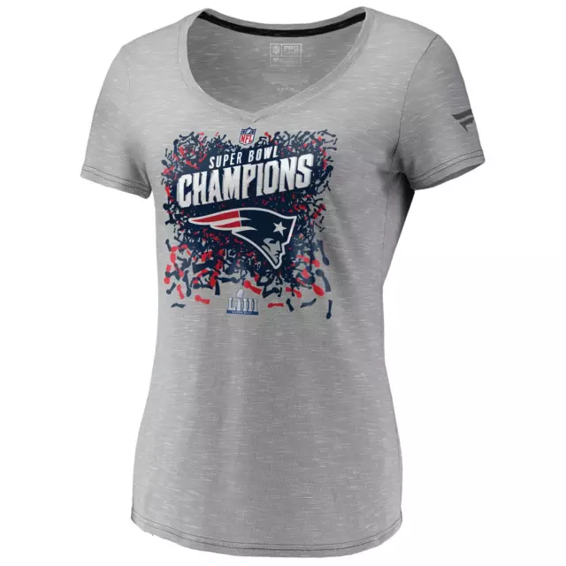 Neuf England Patriots T-Shirt Femmes NFL Champions Haut - Neuf