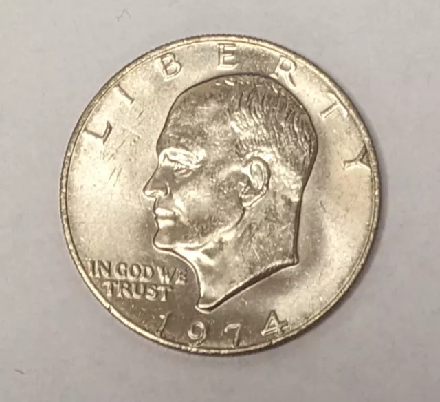 1974  Eisenhower Clad Dollar Unc