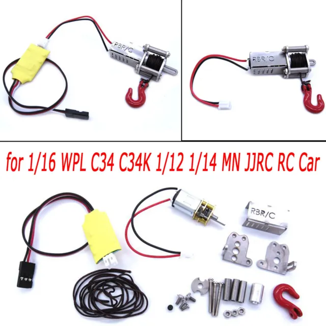 1:16 Metal Winch Capstan Control Wire for WPL C34 C34K 1/12 1/14 MN JJRC RC Car