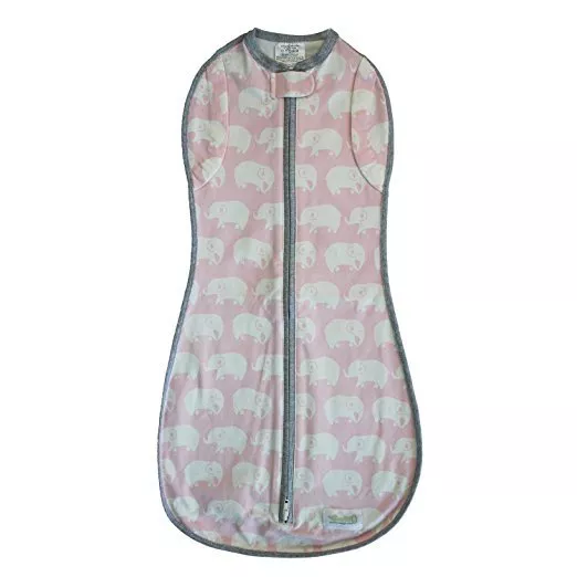 Woombie Convertible Kiss Elephant, Pink, 5-13 lbs