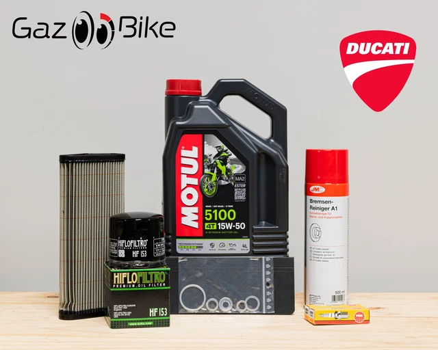 Ducati Diavel 1200 2011-2018 Service Kit – K&N Oil Filter & Shell Advance 15W50 Oil-1143777