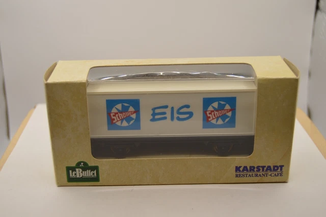 ROCO CONTAINERWAGGON &amp;SCHÖLLER-EIS&amp; H0 Karstadt LeBuffet in OVP EUR 7 ...