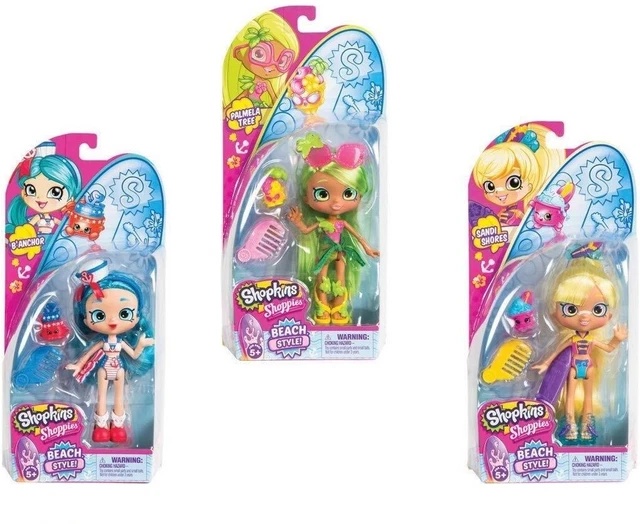 SHOPKINS SHOPPIES BEACH Style Doll With Accessories Girls Favourite Dolls 14.99 PicClick UK