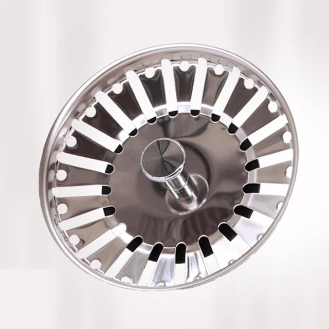 Bouchon de crépine d'évier efficace en acier inoxydable 84 mm de diamètre pol