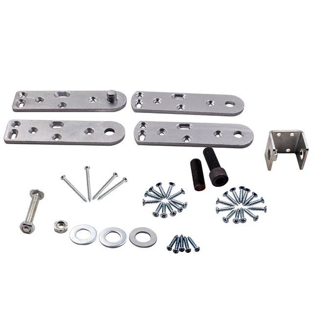 Pivot Hinge Kit w/ Support Foot Stop for Hidden Bookcase Door /Secret Door