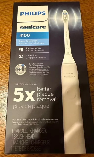 (Juego de 3) Cepillo de dientes eléctrico Philips Sonicare 4100 - blanco (HX3681/23)