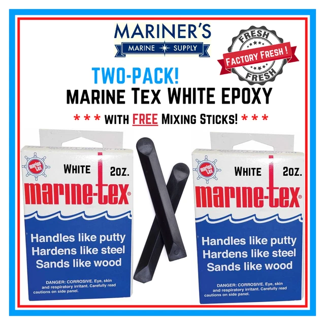 RM306K EPOXY Putty Repair Kit White 14 oz with 4 Mixing