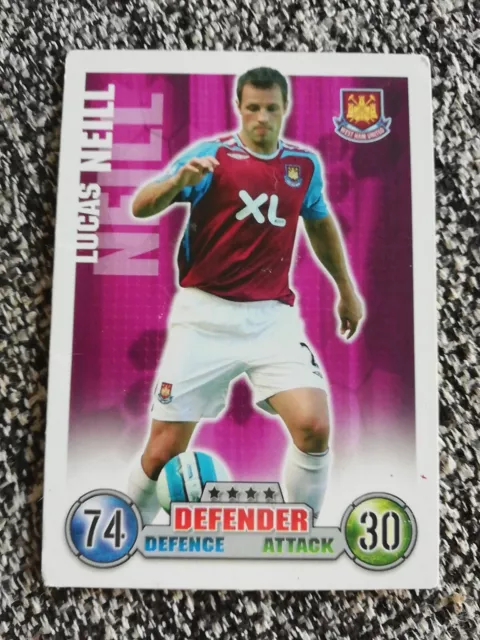 match attax 2007/08 - Lucas Neill - West Ham United