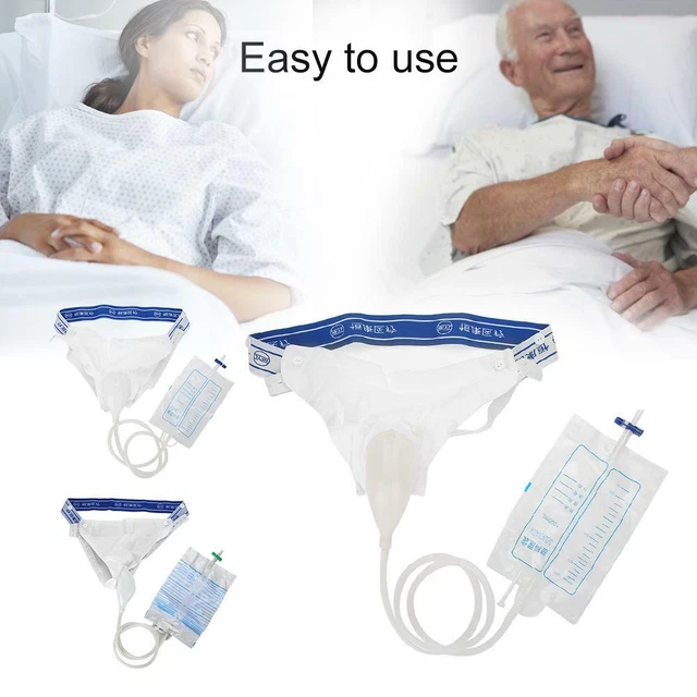 REUSEABLE FEMALE/MALE URINAL Pee Holder Bag Collector For Urinary