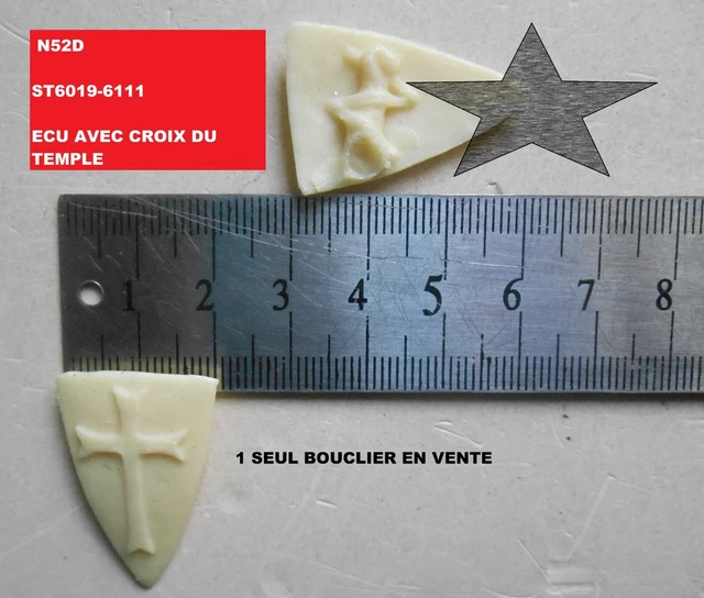 Figurine Starlux Moyen âge – épée Et Bouclier – Réf 6104 – Occasion