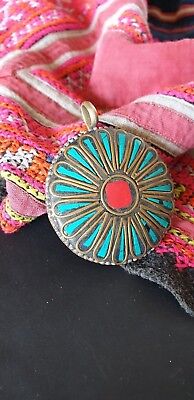 Old Tibetan Necklace Pendant …beautiful accent piece 3