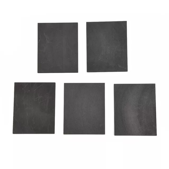 5* 99.99% Gray Pure Graphite Electrode Rectangle Plate Sheet Set Kit 50*40*3mm