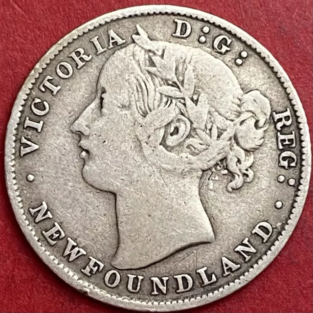 1894 Newfoundland 20 Cents Obverse 1 - Fine - Lot#7126